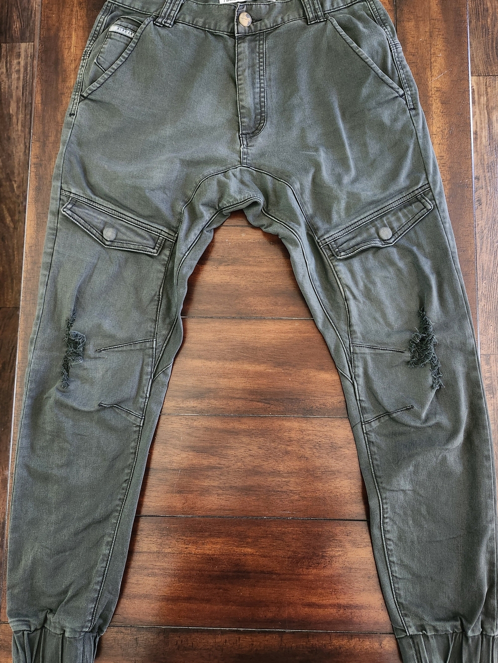 Nena And Pasadena Olive Green Cargo Jogger Pants Men's Medium